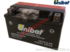 Motorrad Batterie 12V 6AH - 'Wartungsfrei' (CBTX7A-BS) - Unibat