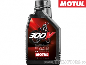 Motul 300V Offroad Oil - 100% Synthetic 5W40 1L