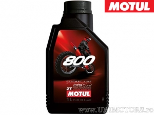 Motul 800 Off Road Blend Oil - 100% Synthetic 2T 1L