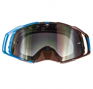 MT Offroad-Brille (Cross-Enduro) MX EVO Stripes - schwarz/blau Farbe