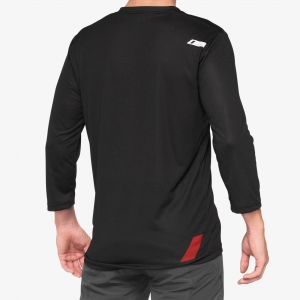 MTB Airmatic 3/4 Sleeve Jersey Black/Red: Size - XL