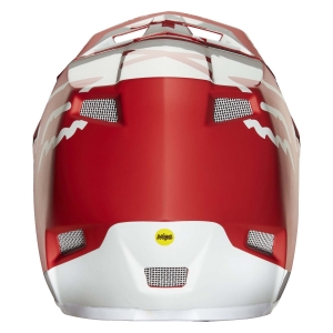 MTB-Casco Rampage Pro Carbon Moth rojo/blanco: Tamaño - L