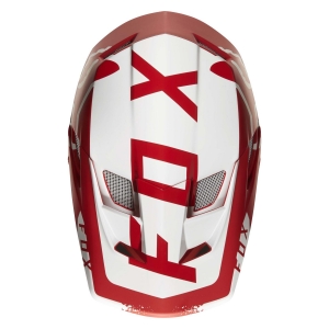 MTB-Casco Rampage Pro Carbon Moth rojo/blanco: Tamaño - L