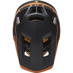 MTB Proframe Tuk Helm, CE [Schwarz/Gold]: Größe - XL