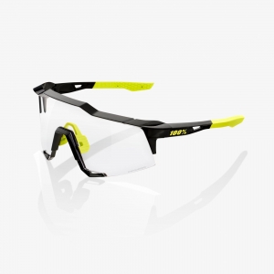 MTB Speedcraft Glänzend Schwarz Brille - Photochromatische Linse: Größe - Groß