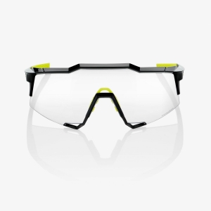 MTB Speedcraft Glossy Black Goggles - Photochromic Lens: Size - Large