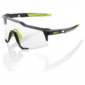 MTB Speedcraft Glossy Black Goggles - Photochromic Lens: Size - Large