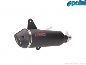 Muffler (190.0073) - homologated - Vespa GTS ABS 300i H2O 4T E4 ('16-'18) / GTV ABS 300i HPE H2O 4T E4 ('19-'20) - Polini