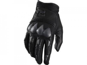 MX-Enduro/Cross-Handschuhe Bomber S Leder Schwarz: Größe - M