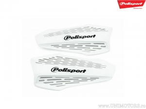 MX Force White Replacement Plastic Set Hand Guards - Polisport