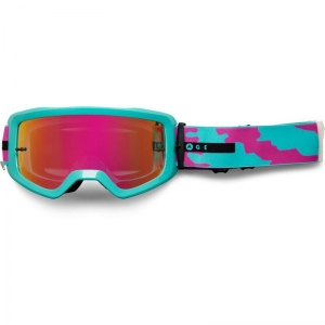 MX PRINCIPAL NUKLR GOGGLE - CHISPA [AZUL VERDE]: Tamaño - OneSize