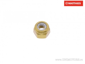 Nakrętka samoblokująca Pro Bolt M3 x 0,50 mm aluminiowa złota - JM