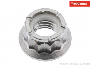 Nakrętka z samozaciskiem Pro Bolt M10 x 1,25 mm BI-HEX tytanowa szara - Aprilia Caponord 1200 ABS / Mana 850 GT ABS - JM