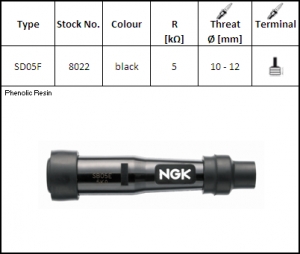 NGK - Bakeliet pijp SD05F