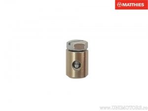 Nippel met schroef lengte: 8,5 mm - diameter gat: 2,8 mm - JM