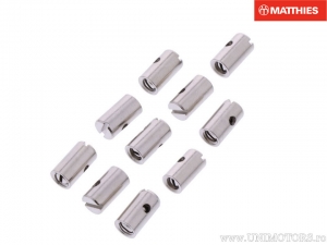 Nipple with screw set 10 pieces length: 10.0mm - hole diameter: 2.0mm - outer diameter: 5.5mm - JM to EX