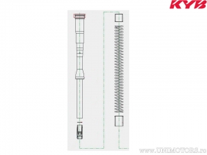 O-пръстен вилка 3x44мм - Kawasaki KLX 450 R / KX 450 F / Yamaha WR 250 F / WR 450 F / YZ 125 / YZ 250 2T - Kayaba