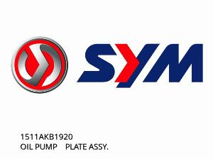 OIL PUMP PLATE ASSY. - 1511AKB1920 - SYM