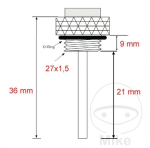 Olietemperatuurmeter - Yamaha FJ 1100 ('84-'85) / FJ 1200 ('86-'97) / FJ 1200 A ABS ('91-'94) / FZ 750 ('85-'86) - JM