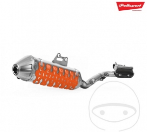 Orange Armadillo Extreme Polisport Exhaust Protector L: 30 cm - JM