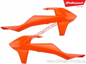 Orange radiator shrouds - KTM EXC / EXC-F / EXC TPI ('17-'19) / SX / SX-F ('16-'18) - Polisport