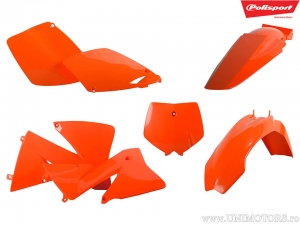 Orangefarbenes Plastik-Set - KTM EXC 125 ('01-'02) / KTM EXC 200 ('01-'02) / KTM EXC 250 ('01-'02) - Polisport