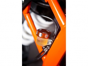 Oranje remvloeistofreservoirdeksel KTM 125 Duke / 200 Duke / 200 Duke R / 390 Duke ABS / RC 125 / RC 390 / Enduro 690 R - KTM