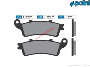 Original front brake pads (114.9x41x9.5mm) - Polini