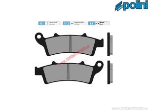 Original front brake pads (117,5x40,1x8,4mm) - Polini