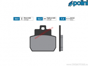 Original Rear Brake Pads (55.3x54.4x7.6mm) - 1740079.S - Polini