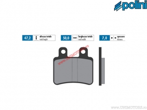 Originale Hinterradbremsbeläge (50x47,2x7mm) - 1740048.S - Polini