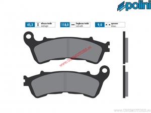 Oryginalne klocki hamulcowe przednie (118x45,3x9mm) - Polini