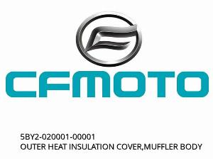 OUTER HEAT INSULATION COVER,MUFFLER BODY - 5BY2-020001-00001 - CFMOTO