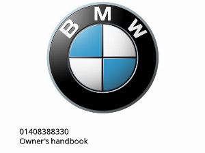 Owner\'s handbook - 01408388330 - BMW