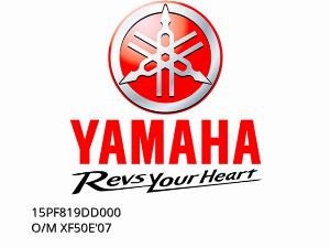 Owner's Manual for XF50E model year 2007 - part number 15PF819DD000 - Yamaha