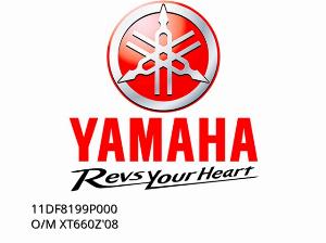 Owner's Manual for Yamaha XT660Z 2008 model (part number 11DF8199P000)