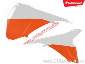 Pannello laterale scatola filtro aria (arancione - bianco / set) KTM EXC / EXC-F / EXC Six Days ('14-'15) - Polisport