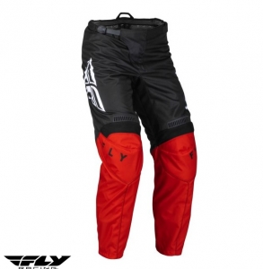 Pantalon de moto cross-enduro Fly Racing modèle F-16 couleur: noir/rouge - Noir/rouge, Taille 30 (M)