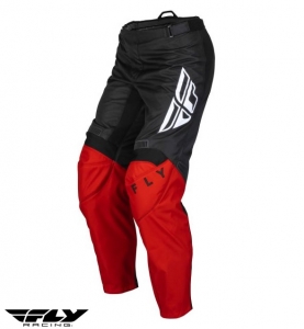 Pantalon de moto cross-enduro Fly Racing modèle F-16 couleur: noir/rouge - Noir/rouge, Taille 30 (M)