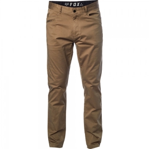 Pantalones casuales Chino elásticos [Marrón]: Talla - 33