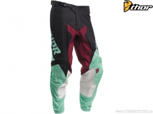 Pantalones de enduro/cross Pulse Air Factor (Negro/Verde) - Thor