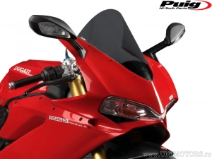 Para-brisa de corrida Puig em cinza escuro - Ducati Panigale 959 ABS ('16-'17) / Panigale 1299 S ABS ('15-'17) - Puig