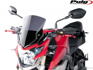 Para-brisa de corrida Puig naked fumê escuro - Suzuki GSR 750 ('11-'13) / GSR 750 Z ('14-'15) / GSR 750 UE ('11-'13) - Puig