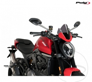 Para-brisa esportivo fumê escuro - Ducati Monster 937 ABS ('21-'22) - JM