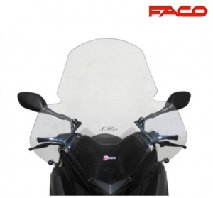 Para-brisa grande transparente - Yamaha YP 125 R X-Max ('10-'13) / YP 125 RA X-Max ABS ('13) / YP 250 R X-Max ('10-'13) - FACO