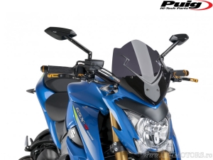 Para-brisa racing Puig naked fumado escuro - Suzuki GSX-S 1000 ('15-'16) / GSX-S 1000 F ('15-'16) / GSX-S 1000 UF ('15-'16) - Pu