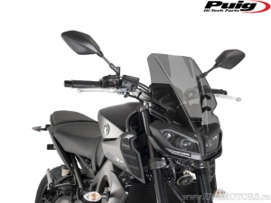 Parabrezza touring Puig New Generation per naked fumé scuro - Yamaha MT-09 850 A ABS MTN850-A ('17) - Puig