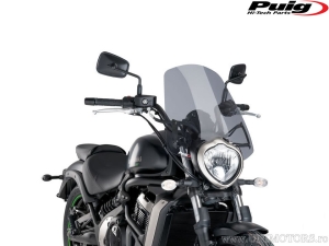 Parabrisas touring Puig New Generation para naked ahumado - Kawasaki Vulcan 650 S ('15-'16) - Puig