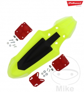 Parafango anteriore universale fluorescente giallo Polisport - SM Line (UFX) - JM