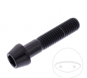 Parafuso cônico Pro Bolt M10 x 1.50 x 45 mm em aço inoxidável A4 preto - JM